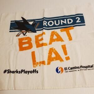 Set of 2 SJ Sharks Hockey Hand towels